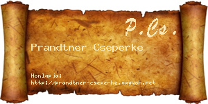Prandtner Cseperke névjegykártya